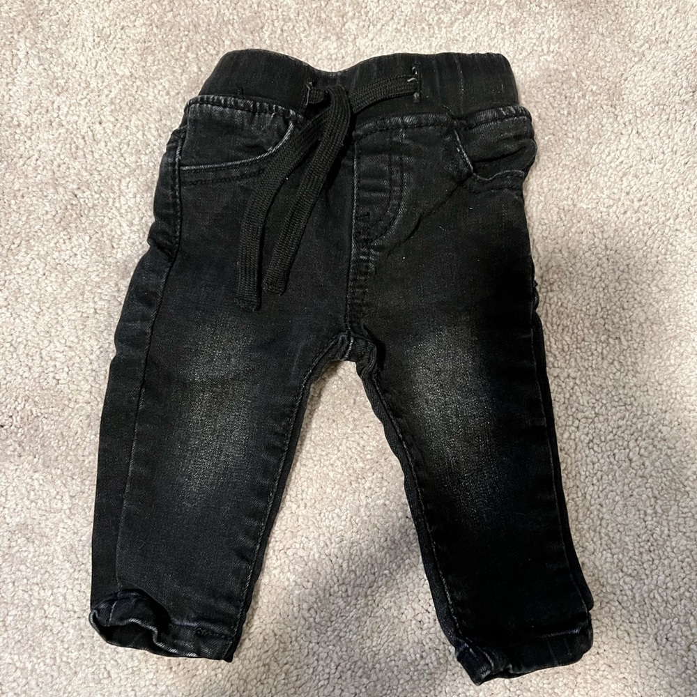 Little Bipsy Black Distressed Denim
